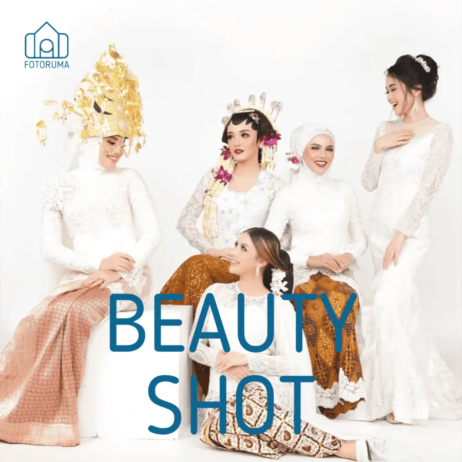 Beauty shot grup berkebaya di studio Fotoruma